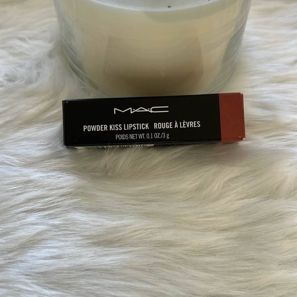 MAC Powder Kiss Lipstick Devoted To Chili (warm brick red)